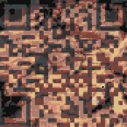Mosaic size 1 upscaled|||Upscaled with no interpolation